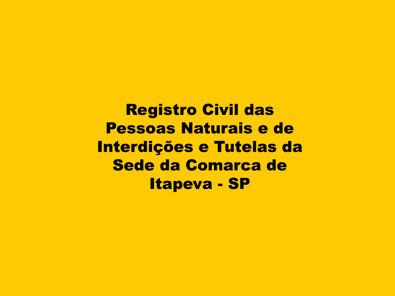 Cartório de Registro Civil de Itapeva
